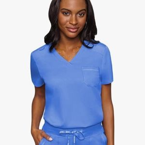 Med Couture Ceil Blue Scrub Top